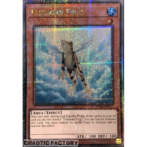 RA03-EN161 Treeborn Frog Quarter Century Secret Rare 1st Edition NM