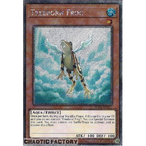 RA03-EN161 Treeborn Frog Platinum Secret Rare 1st Edition NM