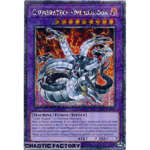 RA03-EN166 Chimeratech Overdragon Quarter Century Secret Rare 1st Edition NM
