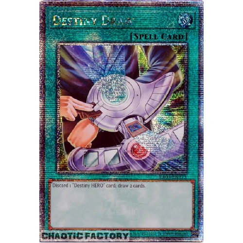 RA03-EN173 Destiny Draw Quarter Century Secret Rare 1st Edition NM