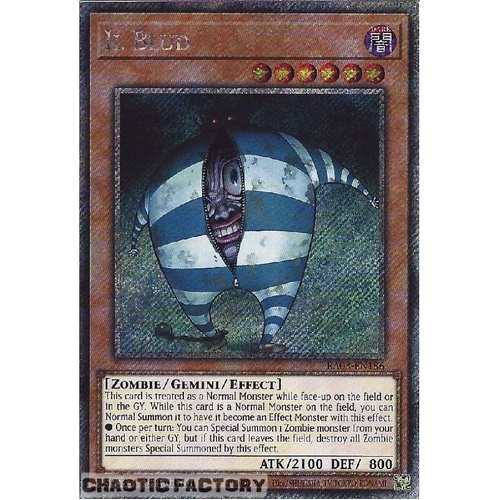 RA03-EN186 Il Blud Platinum Secret Rare 1st Edition NM