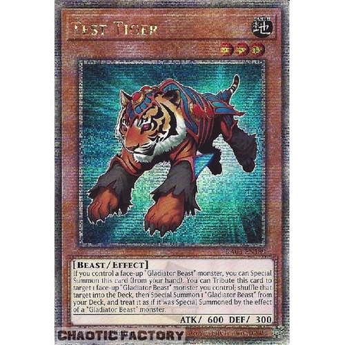 RA03-EN189 Test Tiger Quarter Century Secret Rare 1st Edition NM