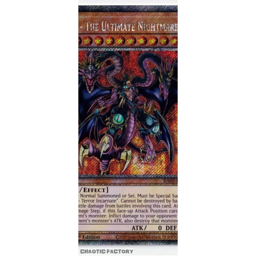 RA03-EN191 Yubel - The Ultimate Nightmare Platinum Secret Rare 1st Edition NM
