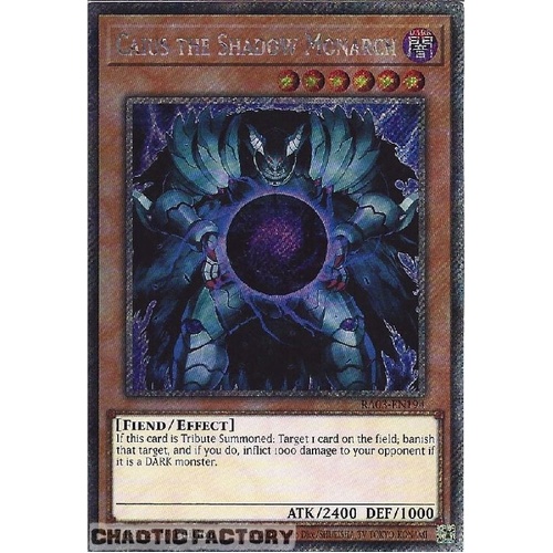 RA03-EN194 Caius the Shadow Monarch Platinum Secret Rare 1st Edition NM