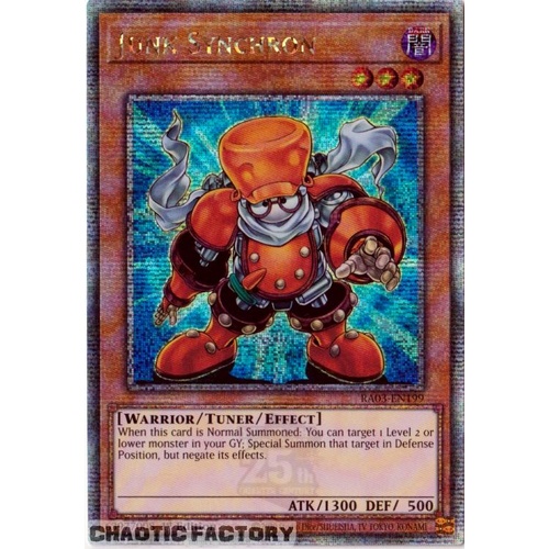 RA03-EN199 Junk Synchron Quarter Century Secret Rare 1st Edition NM