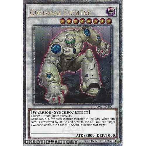 RA03-EN200 Colossal Fighter Quarter Century Secret Rare 1st Edition NM