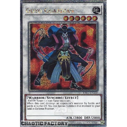 RA03-EN202 Goyo Guardian Quarter Century Secret Rare 1st Edition NM