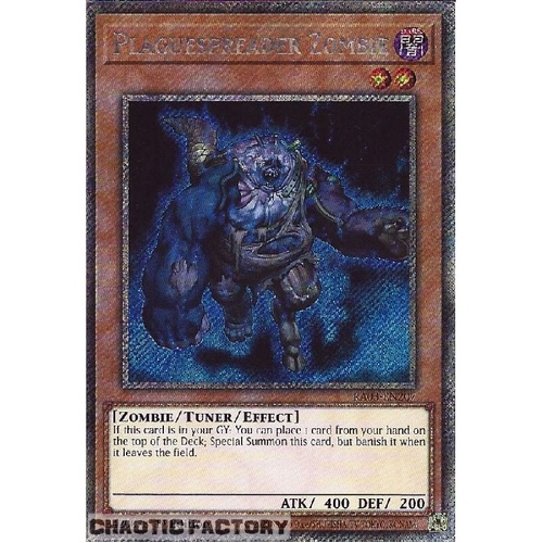 RA03-EN207 Plaguespreader Zombie Platinum Secret Rare 1st Edition NM