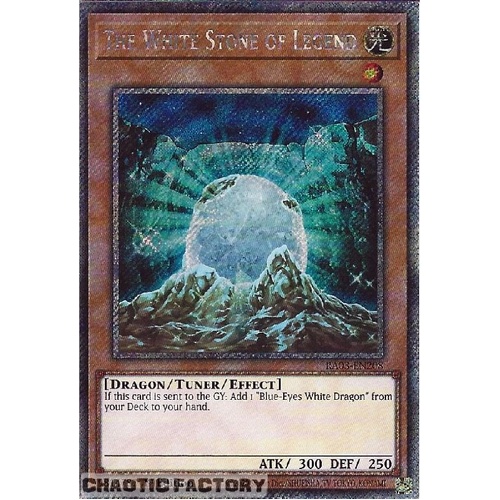 RA03-EN208 The White Stone Of Legend Platinum Secret Rare 1st Edition NM