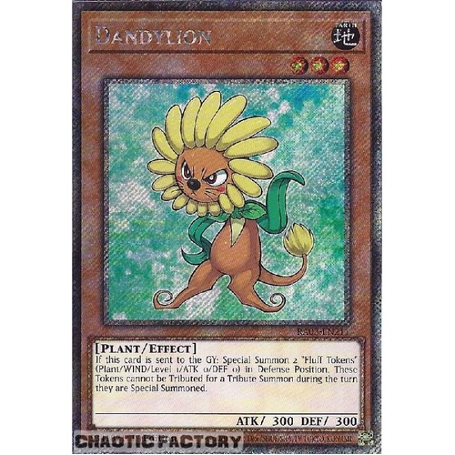 RA03-EN211 Dandylion Platinum Secret Rare 1st Edition NM