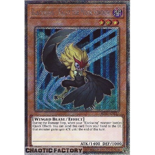 RA03-EN217 Blackwing - Kalut The Moon Shadow Platinum Secret Rare 1st Edition NM