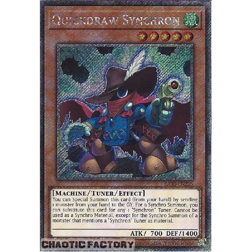 RA03-EN228 Quickdraw Synchron Platinum Secret Rare 1st Edition NM