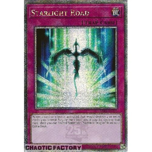 RA03-EN235 Starlight Road Quarter Century Secret Rare 1st Edition NM