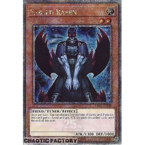 RA03-EN239 Fabled Raven Quarter Century Secret Rare 1st Edition NM
