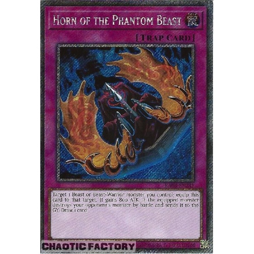 RA03-EN241 Horn of the Phantom Beast Platinum Secret Rare 1st Edition NM
