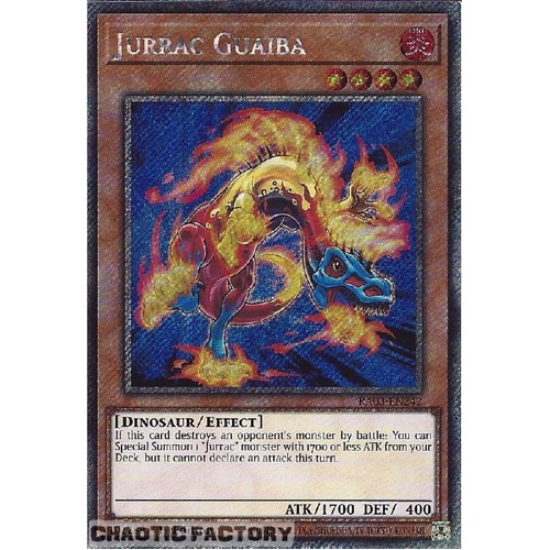 RA03-EN242 Jurrac Guaiba Platinum Secret Rare 1st Edition NM