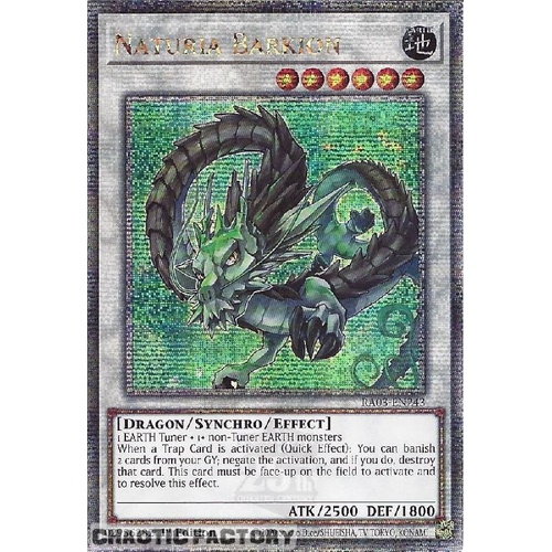 RA03-EN243 Naturia Barkion Quarter Century Secret Rare 1st Edition NM