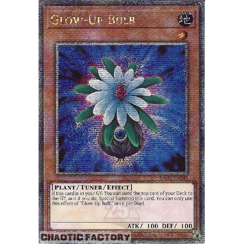 RA03-EN245 Glow-Up Bulb Quarter Century Secret Rare 1st Edition NM