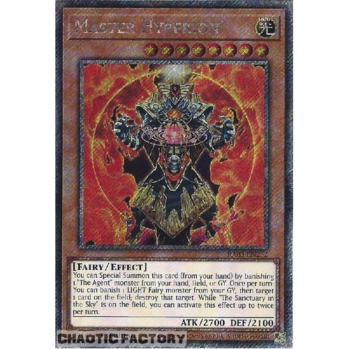RA03-EN252 Master Hyperion Platinum Secret Rare 1st Edition NM