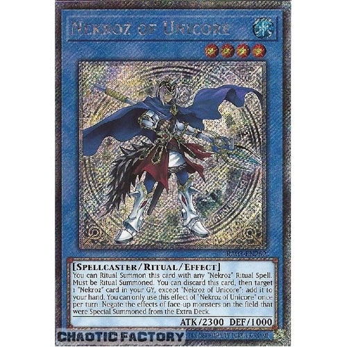 RA03-EN262 Nekroz of Unicore Platinum Secret Rare 1st Edition NM