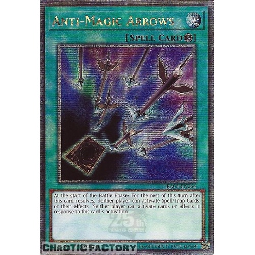RA03-EN264 Anti-Magic Arrows Quarter Century Secret Rare 1st Edition NM