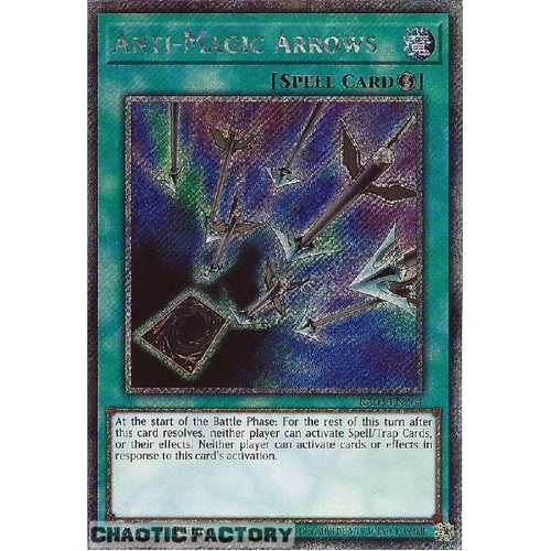 RA03-EN264 Anti-Magic Arrows Platinum Secret Rare 1st Edition NM