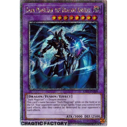 RA03-EN268 Dark Magician the Dragon Knight Quarter Century Secret Rare 1st Edition NM