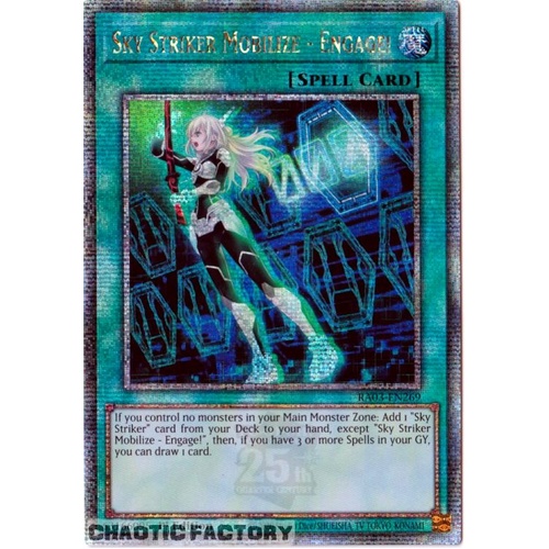 RA03-EN269 Sky Striker Mobilize - Engage! Quarter Century Secret Rare 1st Edition NM