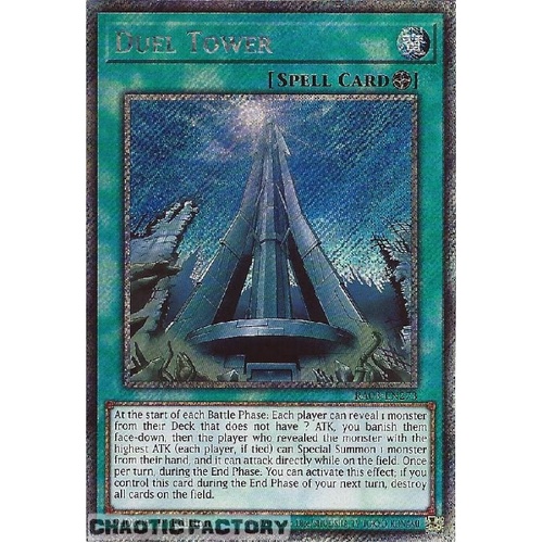 RA03-EN273 Duel Tower Platinum Secret Rare 1st Edition NM