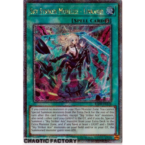 RA03-EN274 Sky Striker Mobilize - Linkage! Quarter Century Secret Rare 1st Edition NM