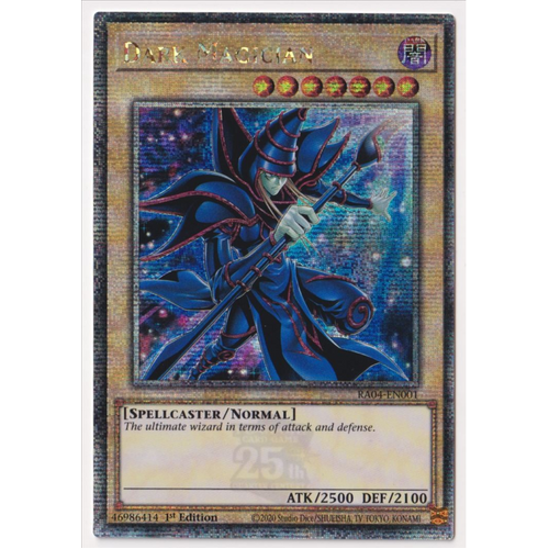 RA04-EN001 Dark Magician ALT ART QCR ONLY Quarter Century Secret Rare 1st Edition NM
