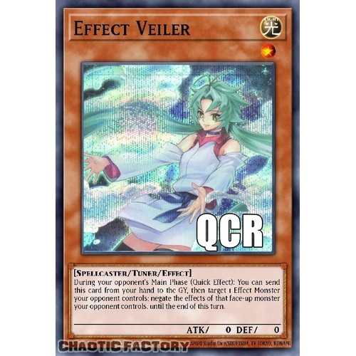 RA04-EN004 Effect Veiler ALT ART QCR ONLY Quarter Century Secret Rare 1st Edition NM