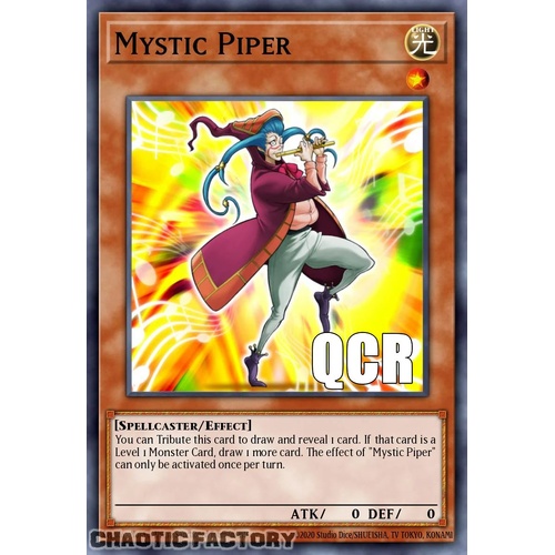RA04-EN005 Mystic Piper Quarter Century Secret Rare 1st Edition NM