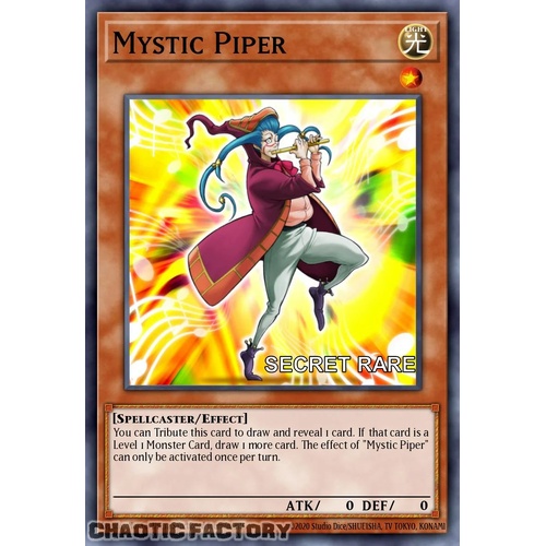 RA04-EN005 Mystic Piper Secret Rare 1st Edition NM
