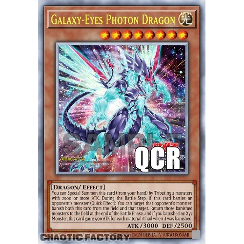 RA04-EN008 Galaxy-Eyes Photon Dragon ALT ART QCR ONLY Quarter Century Secret Rare 1st Edition NM