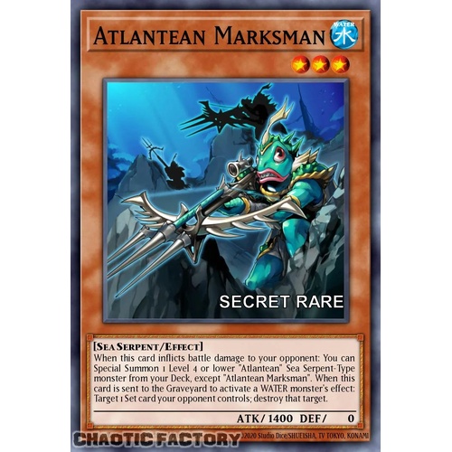 RA04-EN009 Atlantean Marksman Secret Rare 1st Edition NM