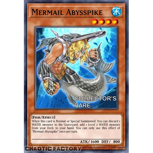 RA04-EN012 Mermail Abysspike Collector's Rare 1st Edition NM