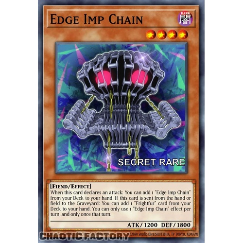 RA04-EN014 Edge Imp Chain Secret Rare 1st Edition NM