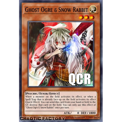RA04-EN015 Ghost Ogre & Snow Rabbit Quarter Century Secret Rare 1st Edition NM