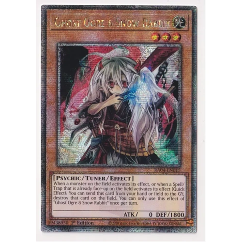 RA04-EN015 Ghost Ogre & Snow Rabbit Quarter Century Secret Rare 1st Edition NM