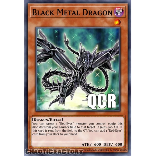 RA04-EN016 Black Metal Dragon Quarter Century Secret Rare 1st Edition NM