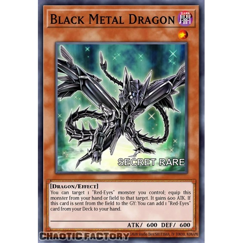 RA04-EN016 Black Metal Dragon Secret Rare 1st Edition NM