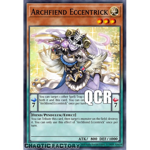 RA04-EN017 Archfiend Eccentrick Quarter Century Secret Rare 1st Edition NM