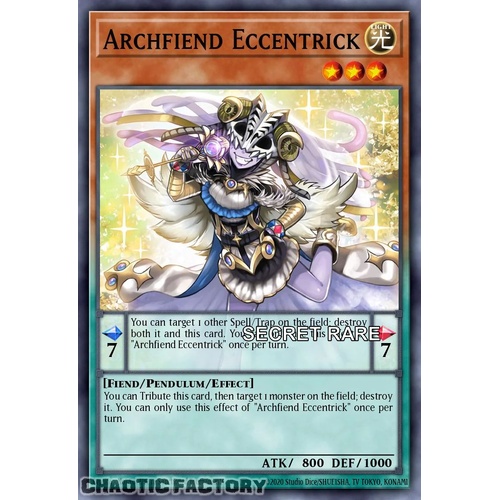 RA04-EN017 Archfiend Eccentrick Secret Rare 1st Edition NM