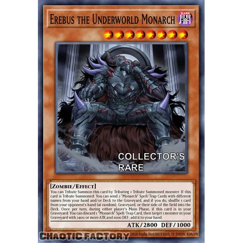 RA04-EN019 Erebus the Underworld Monarch Collector's Rare 1st Edition NM