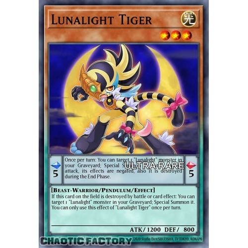 RA04-EN020 Lunalight Tiger Ultra Rare 1st Edition NM