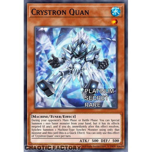 RA04-EN021 Crystron Quan Platinum Secret Rare 1st Edition NM