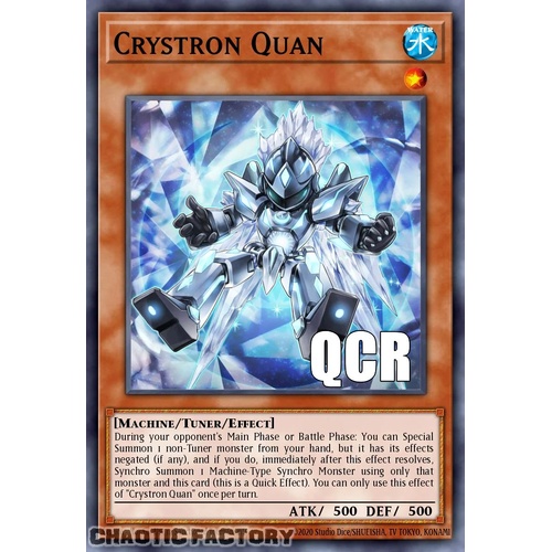 RA04-EN021 Crystron Quan Quarter Century Secret Rare 1st Edition NM