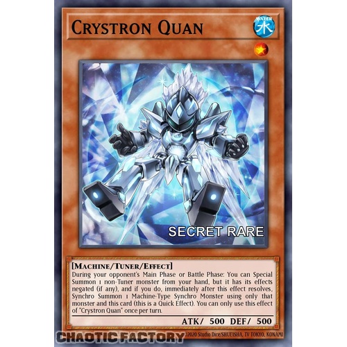 RA04-EN021 Crystron Quan Secret Rare 1st Edition NM