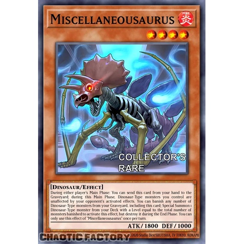 RA04-EN022 Miscellaneousaurus Collector's Rare 1st Edition NM